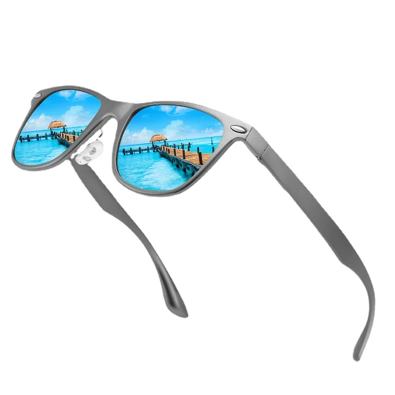 

New Men's Polarized Sunglasses All Aluminum Magnesium Alloy Spring Leg Colorful Glasses Lunette De Soleil Femme Marque De Luxe