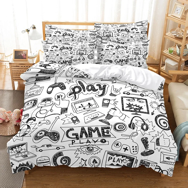 

Trend Game Controller Bedding Duvet Cover Set 3d Digital Printing Bed Linen Fashion Design Comforter Cover Bedding Sets Bed Set