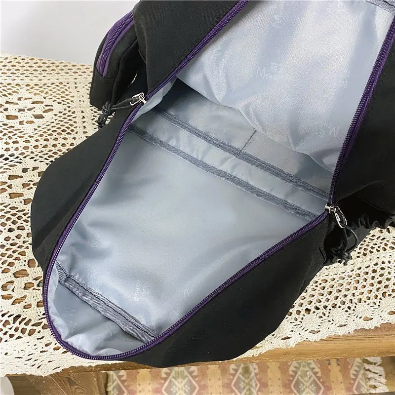 

JOYPESSIE Fashion Canvas Women Backpack Kawaii Bookbag for Teenager Girls Bag Cute College Schoolbag Female Travel Mochila Purse