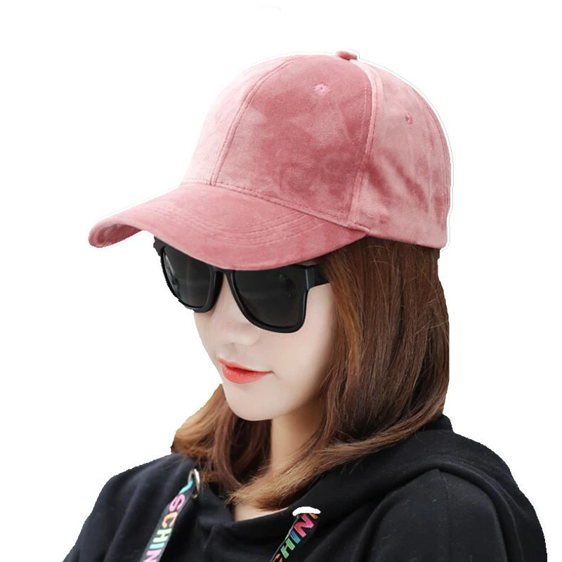 Женская зимняя бейсболка однотонная Повседневная шапка в стиле хип-хоп