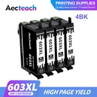 Aecteach новая Замена для Epson 603XL 603 T603XL E-603XL T603 XL чернильные картриджи для Expression Home XP-4100 XP-3100 XP-2100