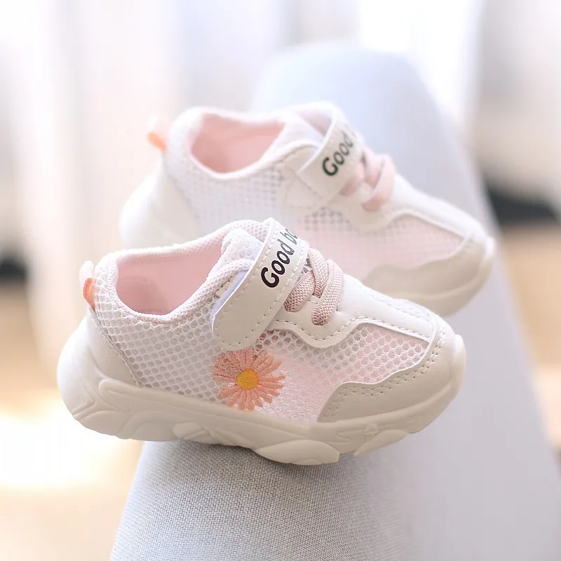 Кроссовки Детские сетчатые дышащие спортивная обувь для начинающих ходить