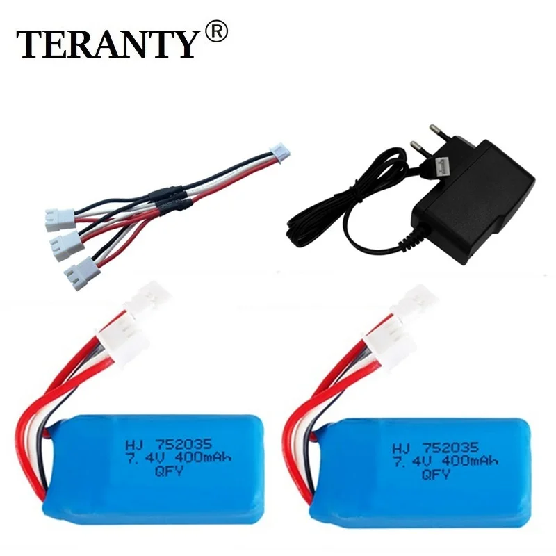

7.4v Battery and charger For DM007 RC Airplane Quadcopter Helicopter Toy Spare Parts 2s for 7.4V Drone Battery