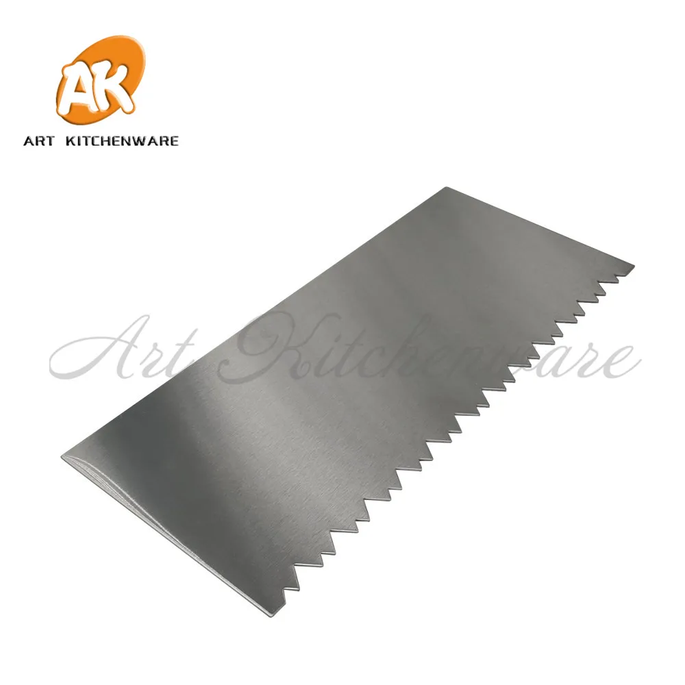 4*10 дюймов опилки торт расческа из нержавеющей стали скребок для торта