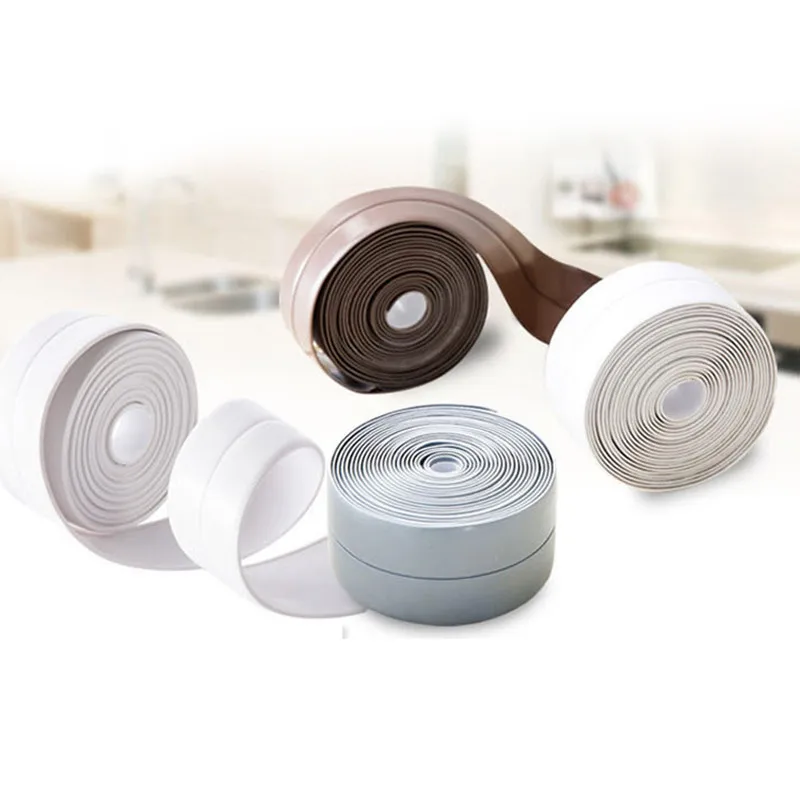 3 Рулон 3,2 Метра Герметик Противоплесневая Лента Для Кухонной Мойки Водонепроницаемая Самоклеящаяся Лента Для Соединения Стен Домашний Ванная Комната Наклейка Гаджеты Плитка