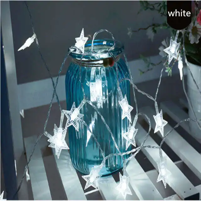 star white Рождественские LED украшения год Декор Светильник год Рождественская елка украшения Kerst для нового года, рождественские - Цвет: star white