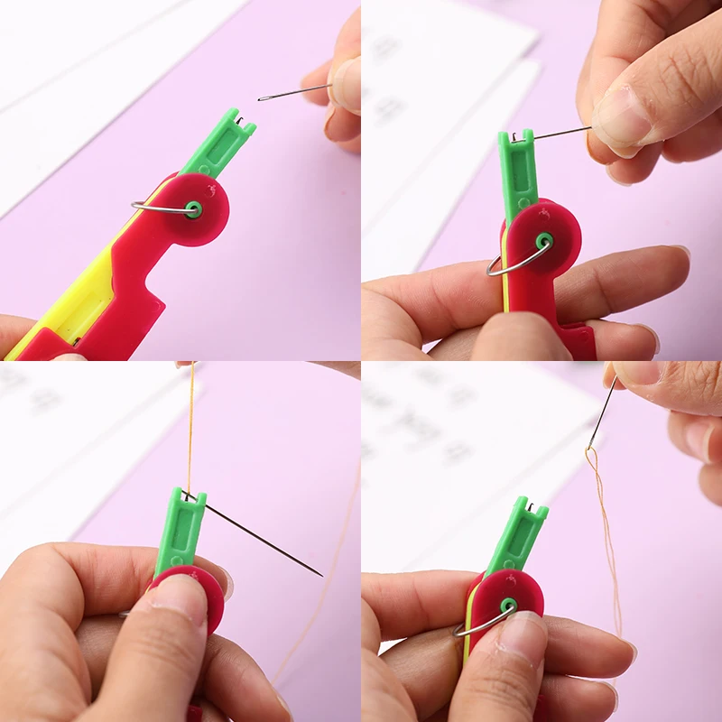 

LMDZ 5/10/15/20Pcs Sewing Needle Threader Thread Tool Threader Elderly Guide Needle Easy Device Automatic Thread Sewing Supplies