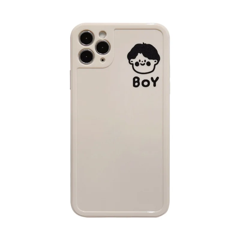 

2021 Boy Girl Couple Photo Frame Case For iPhone 12 12Pro 12min 12ProMax 11 11Pro 11PROMAX SE2020 7 8 7Plus 8Plus XR XSMAX X XS