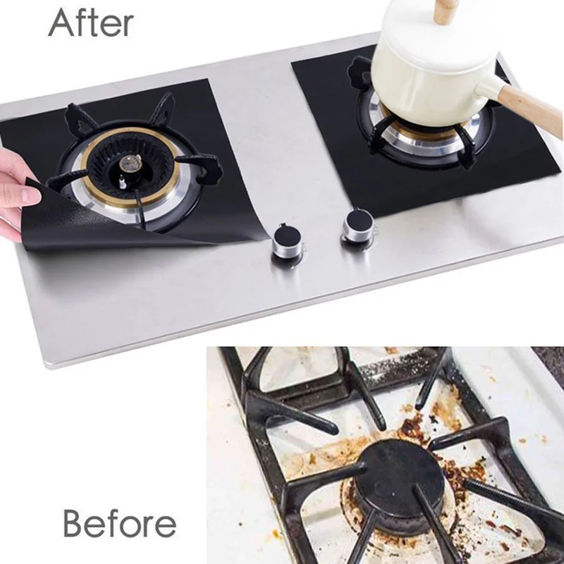 1 шт. антипригарная подкладка для кухонной плиты|Другие части посуды| |