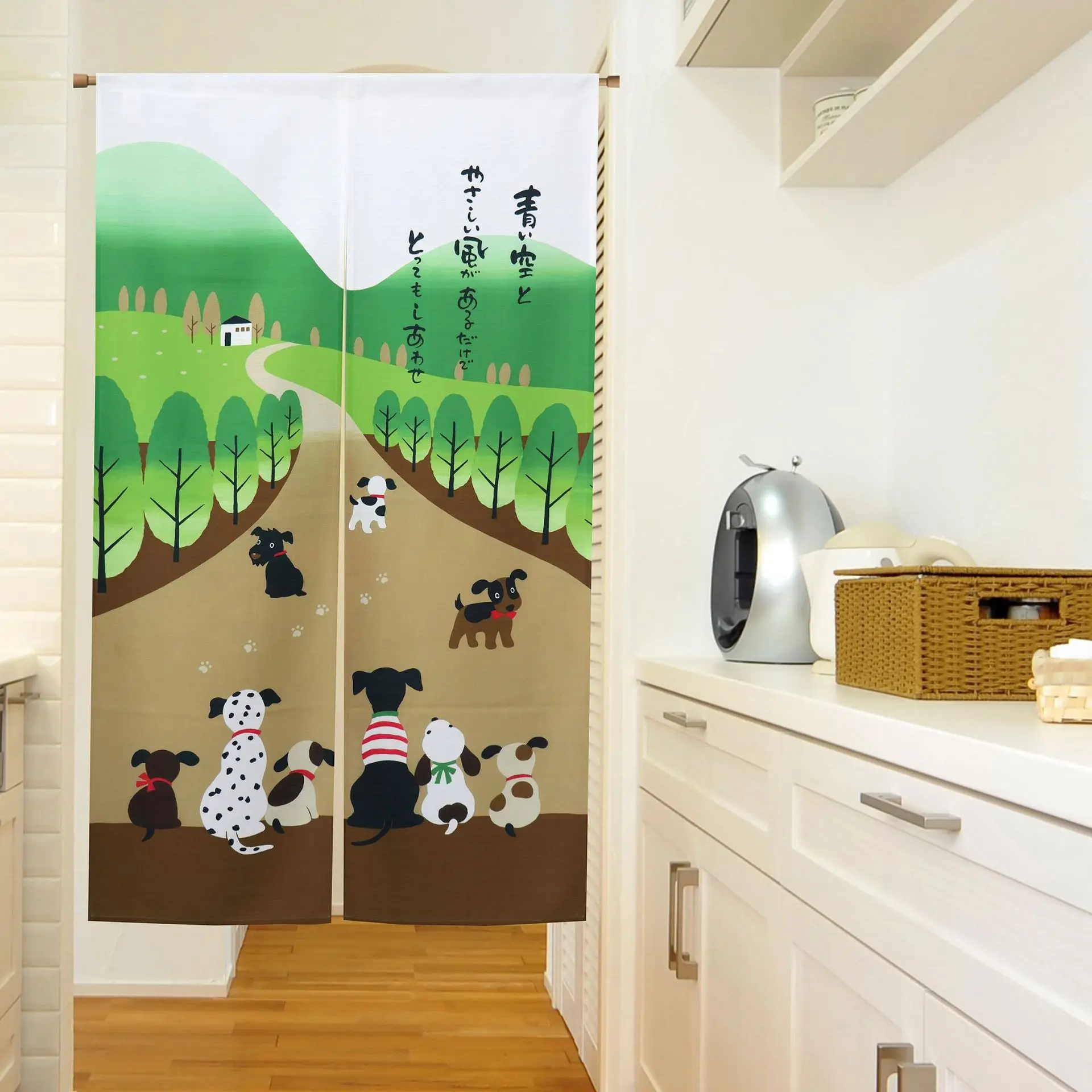 Японский стиль дверной проем гобелен для украшения дома 33 5 дюймов X 59 (семья