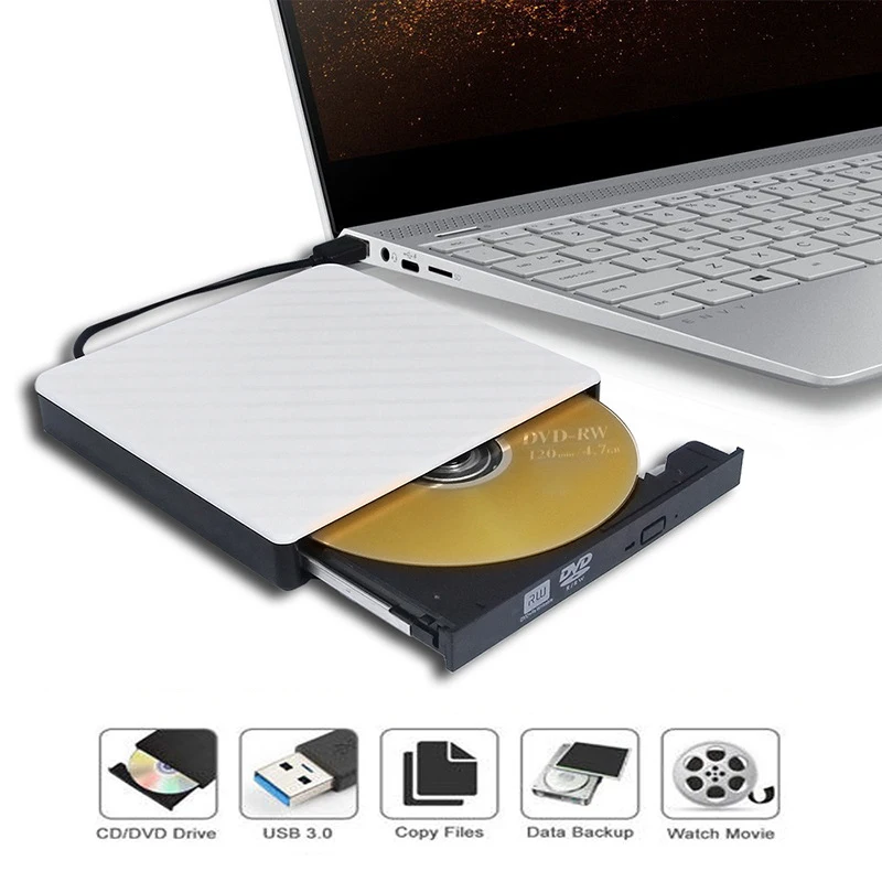 

New Greatlizard USB 3.0 External DVD CD Drive RW Burner Drive for PC Laptop Desktop