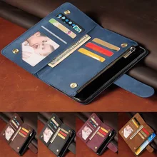 Luxury Leather Wallet For Reno 5A/A101OP/CPH2199 Case Magnetic Zipper Wallet Mobile Retro Wallet Flip Card Stand Mercury Cover