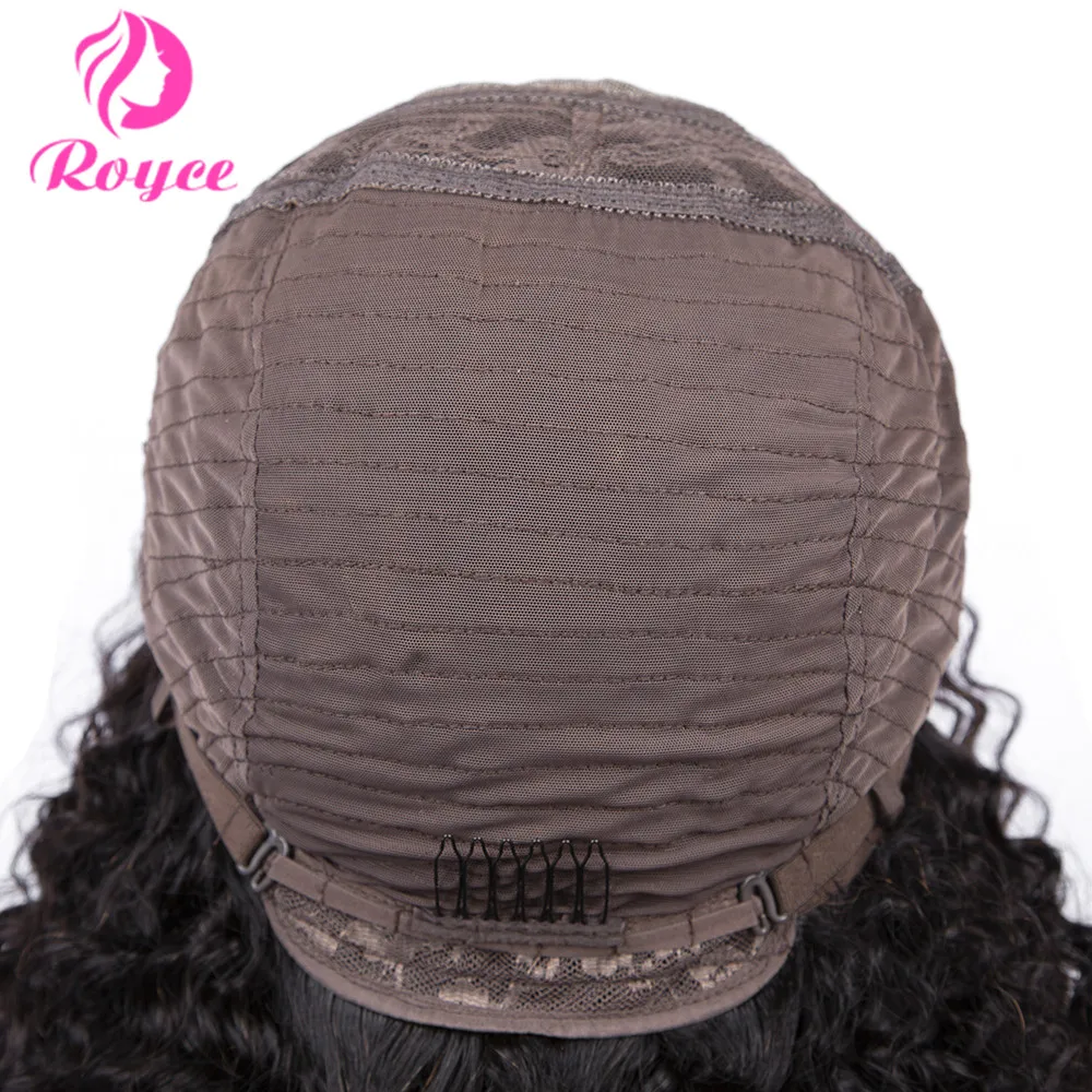 

Royce Curly Bob Wig Lace Front Human Hair Wigs For Black Women 4X4 Closure Wig Bob Lace Front Wig Deep Curly Human Hair Wigs