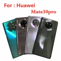 for huawei mate30 pro back battery cover rear glass door panel case for huawei mate30pro battery covercamera lens replace