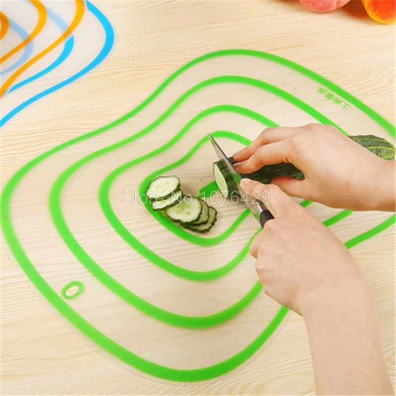 4 шт. Пластиковая Складная Нескользящая овощная мясная доска для резки