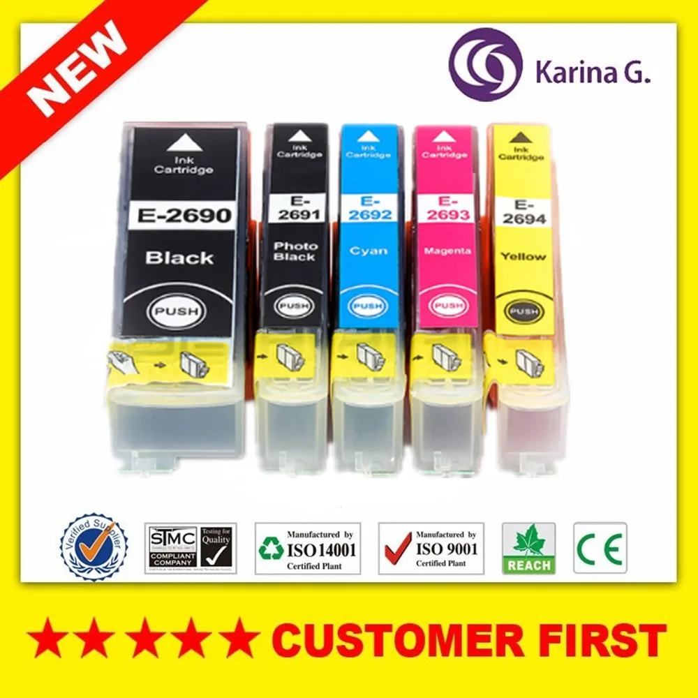 Compatible for Epson T2690 T2691 T2692 T2693 T2694 Ink Cartridge for Epson EXPRESSION PREMIUM XP-702 XP-802 Printer