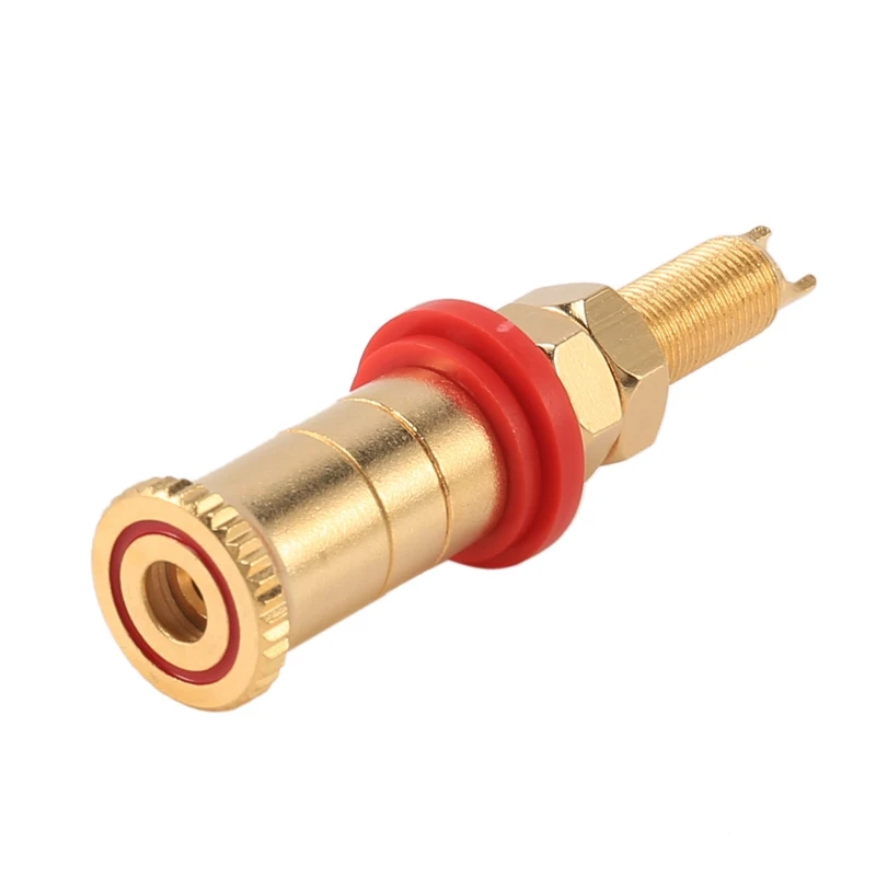 

2Pcs Speaker DIY Terminal Connector Binding Post HIFI Amplifier Pure Copper Silver Gold-Plated Banana Socket Junction