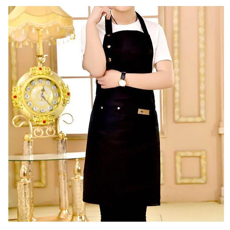 2019 Новый Однотонная одежда Пособия по кулинарии Кухня женские фартуки Для мужчин