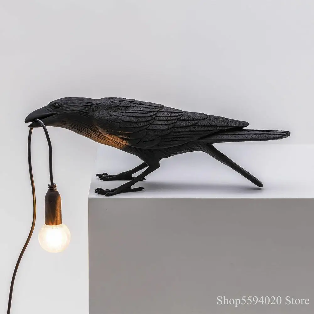 

Bird black Lamp Italian Living room Decorative Home Desk Lamp Bird Wall light Animal Bird Lamp Bird Light Fixtures