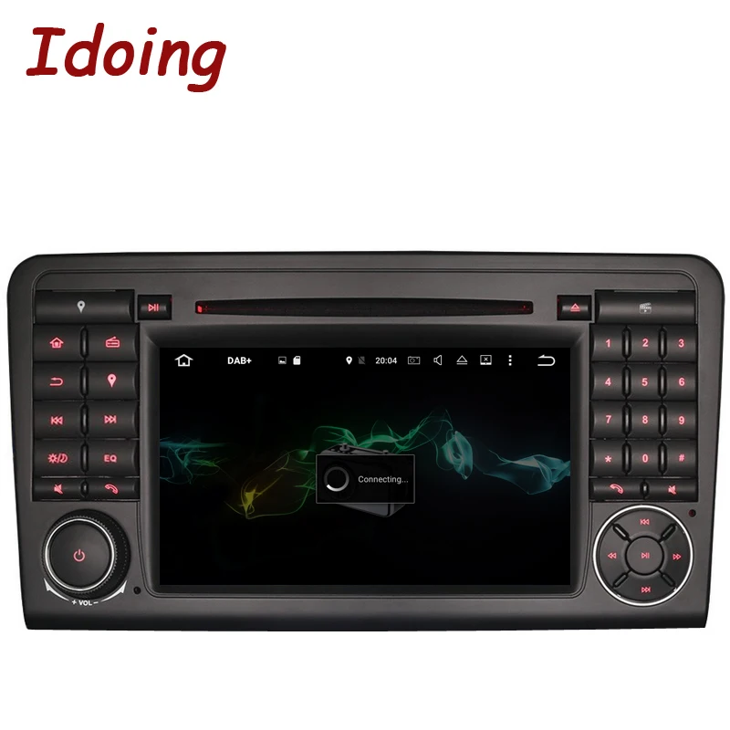 Idoing Android9.0/4G + 32G/8 Core/2Din для merceesbenz W164/X164 автомобильный мультимедийный плеер рулевое