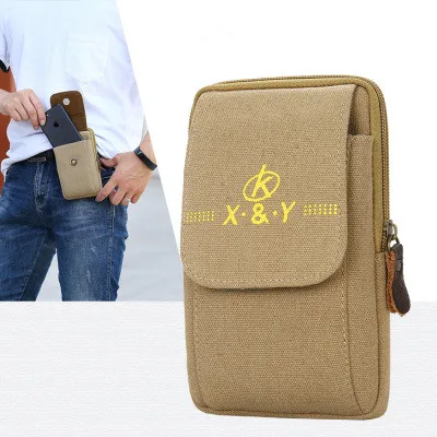 Новинка 2020 мужской кожаный чехол на ремне сумка для телефона кошелек плечо монет