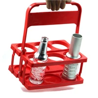 reusable 6 pack beer bottle carrier drink caddy holder durable foldable bar liqueur wine beer rack basket cup organizer