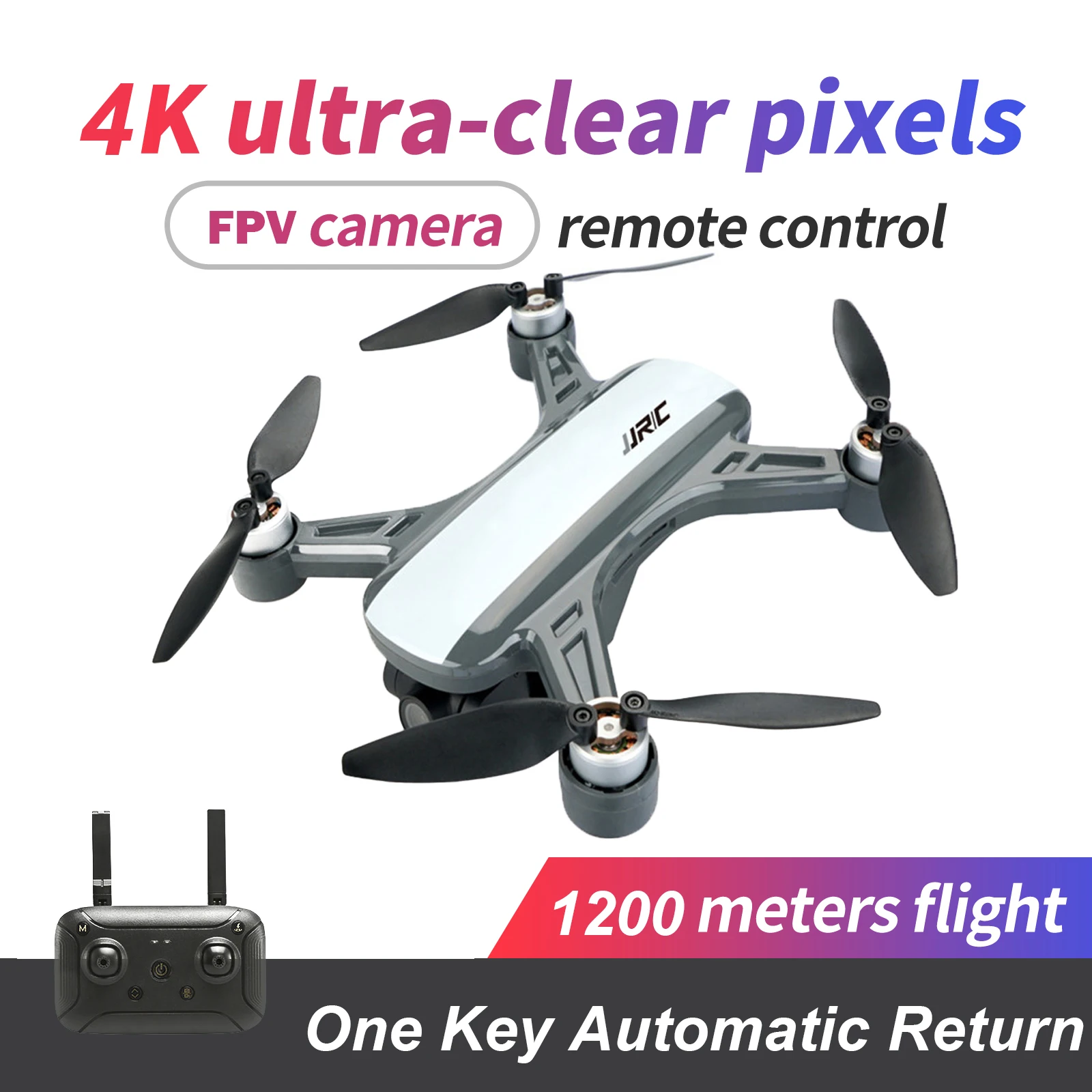 

4K Camera RC Drone,JJRC X9PS Upgarde GPS 5G WiFi 1200meter Control One-Key-Return Optical Flow Positioning Foldable Quadcopter