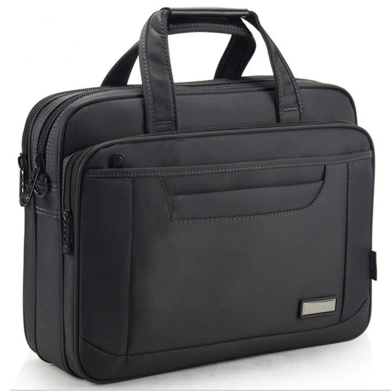 

Volasss Men Briefcase Lawyer Computer Luxury Handbags For 15.6 Inch Laptop Brand Oxford Waterproof Men Business Office Work Bag