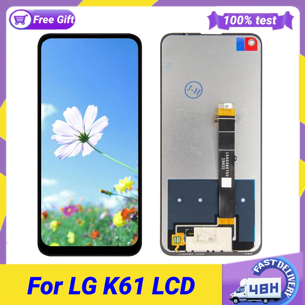 Pantalla LCD AMOLED Original para LG K61, LMQ630EA, LMQ630UM, montaje de digitalizador con pantalla t&aacute;ctil, accesorio de repuesto para LG K61, 6,53"-0