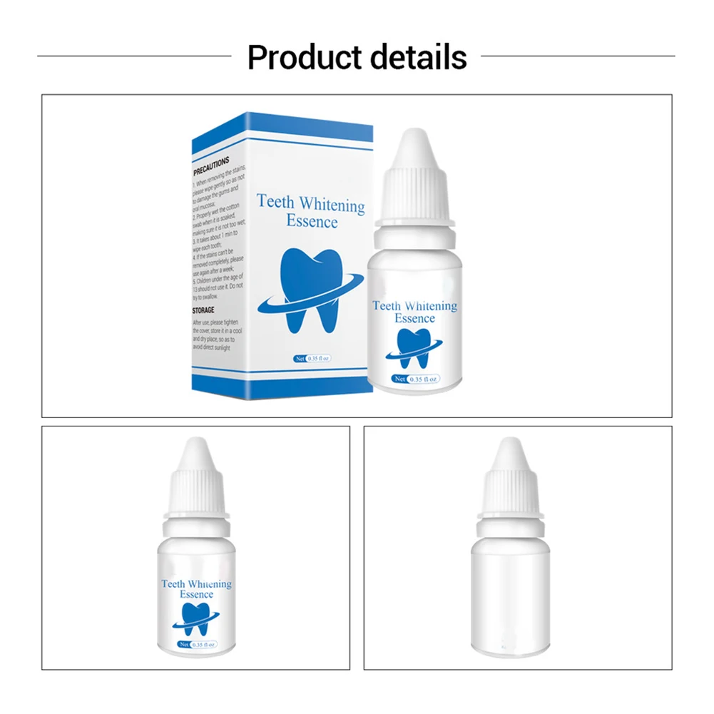 

Teeth Whitening Essence Liquid Oral Hygiene Cleaning Remove Stain Brighten Tooth J9