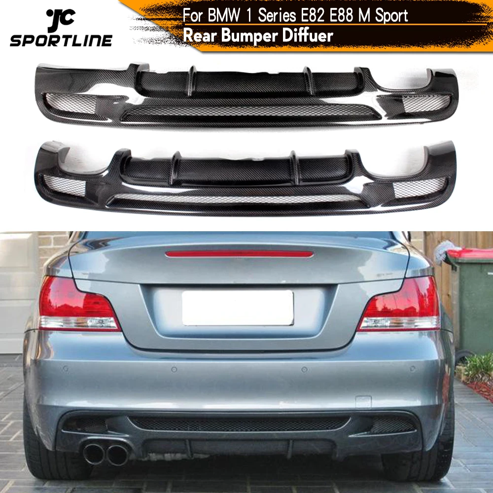 Задний бампер диффузор спойлер для BMW 1 серии E82 E88 128i 135i M Sport 2008 2013 Tech Coupe Convertible Carbon