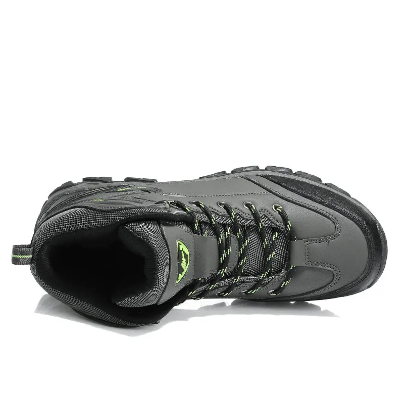 Brand Men Boots Autumn Winter Mens Leather Fashion Sneakers Lace Up Outdoor Mountain Aterproof Shoes | Обувь