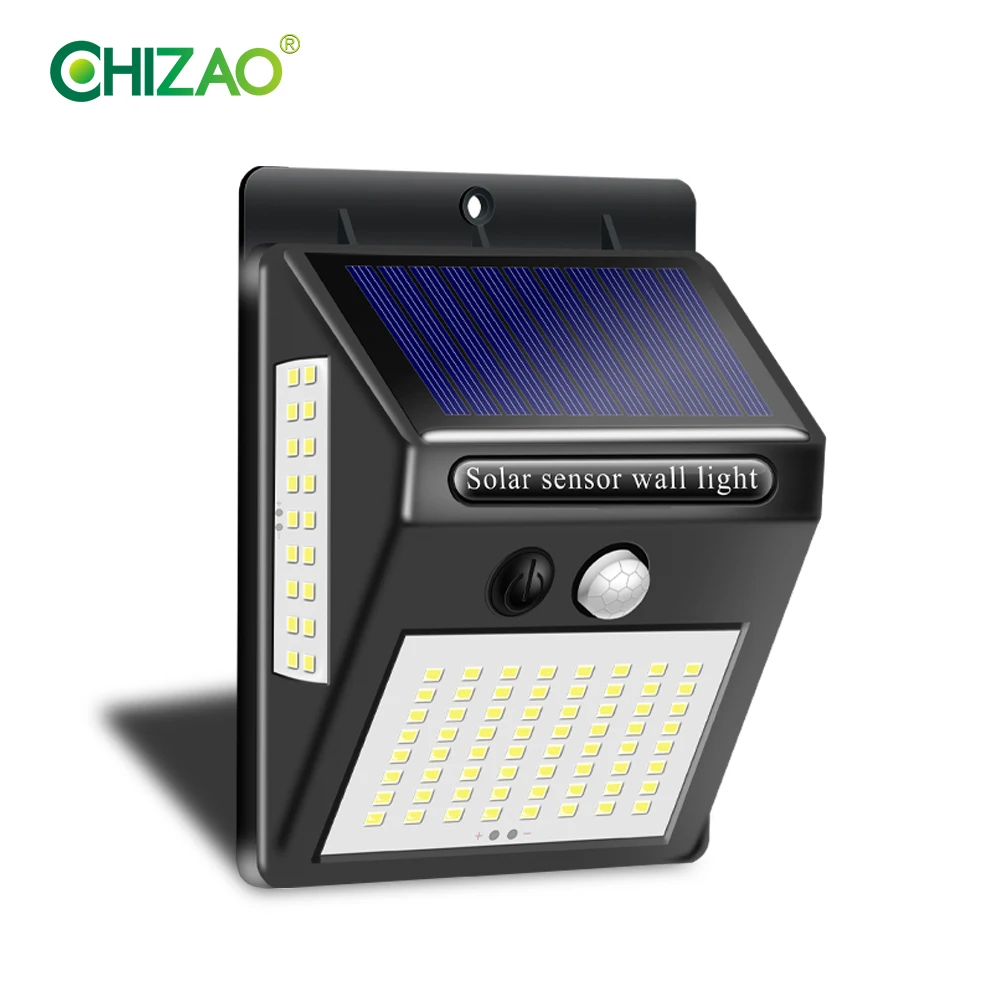 CHIZAO 100LED солнечная лампа высокой яркости зарядка солнечной энергии наружная