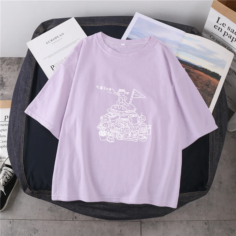 

Plus Size Tops 2021 Fashion Women'S Tee Shirt Oversize Femme T-Shirts Summer Clothes Short Sleeve Tshirt Chinese Clothing