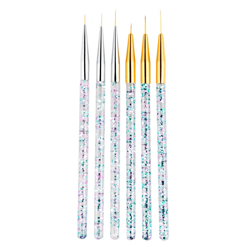 

3/1Pcs Acrylic French Stripe Nail Art Liner Brush Set Ultra-thin Line DIY Drawing Pen Manicure Tool Nail Acrylic Accessories