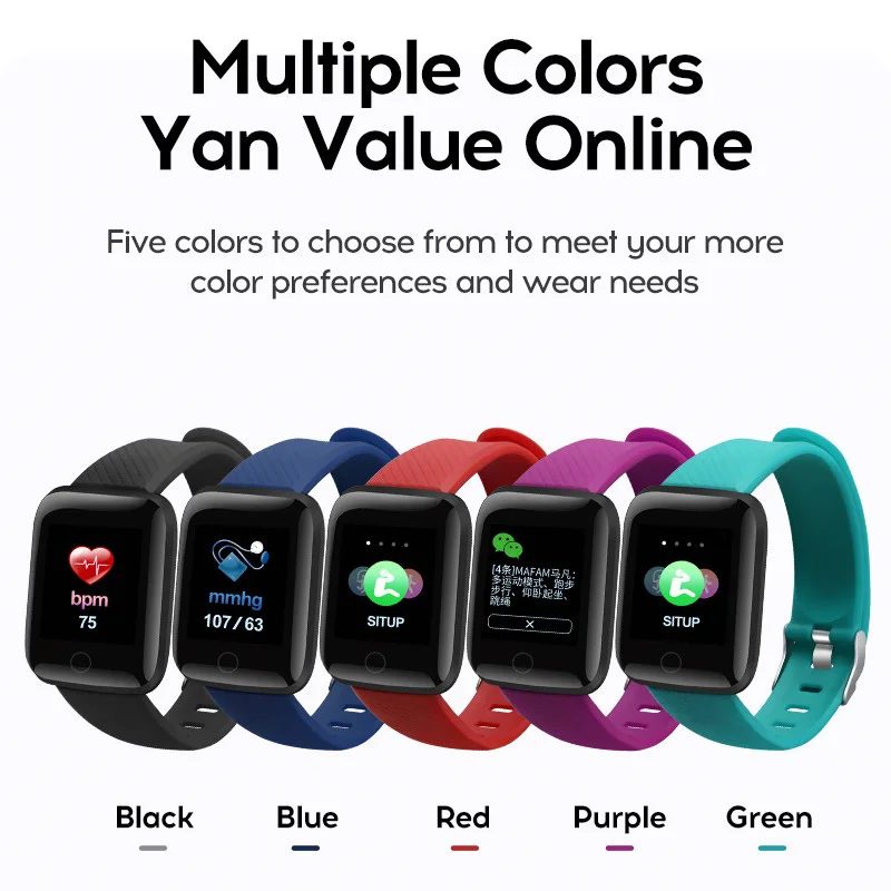 

the mens' watches Blood Pressure Waterproof Smarth Watch Women Heart Rate Monitor Fitness Tracker Watch Sport Kids Wrist Hours
