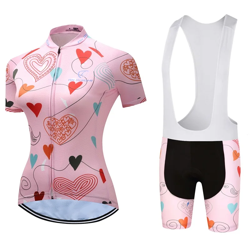 

Cycling Jersey Set Womens Short Sleeve Bike Jersey 2021 Road MTB Bicycle Shirt Team Ropa Ciclismo Maillot Racing Clothing Female