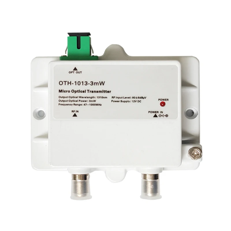 Mini CATV Optical Transmitter 1310nm FTTH 12V DC Fiber optics receiver 1550nm SC APC connector RF fibra optica Transceiver