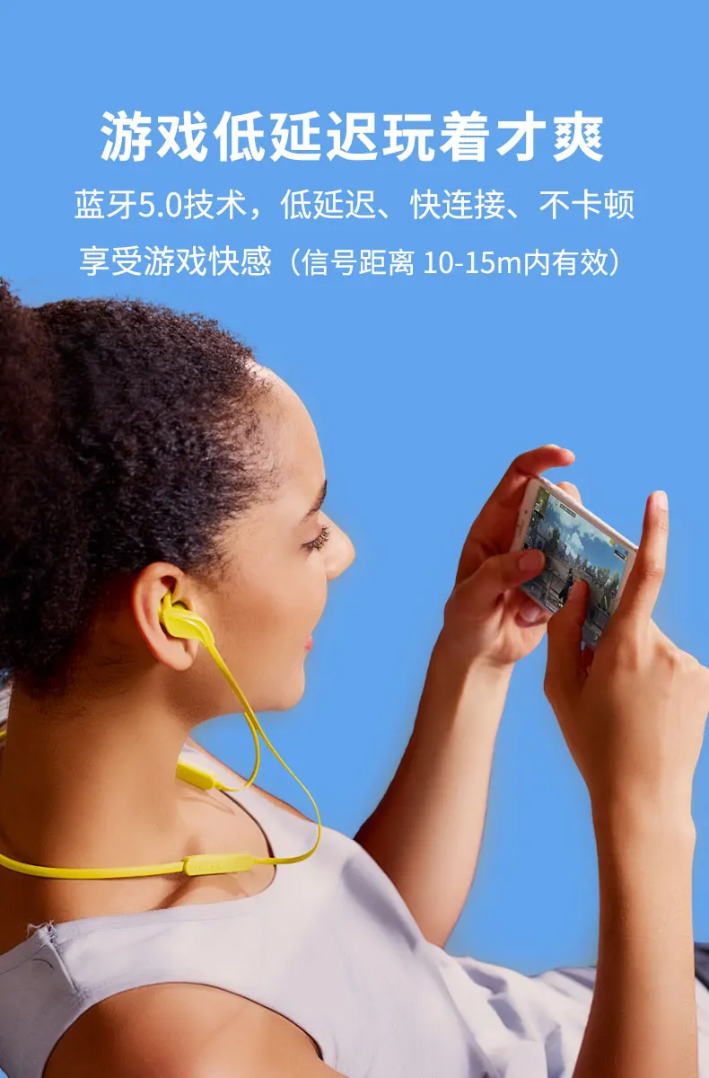Wireless Bluetooth 5.0 Earphone In-Ear With Mic Sports Waterproof Music Earplug Gift Necklace Headset for IPhone Huawei Samsung