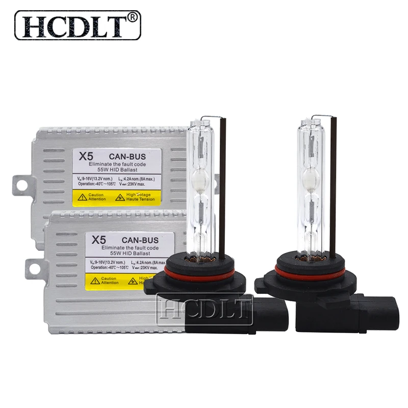 Комплект для преобразования ксеноновых фар HCDLT 12 В 55 Вт 9012 К 4300 5000 6000 8000 без ошибок