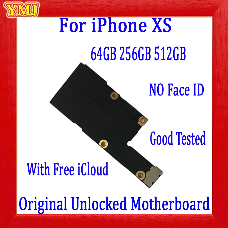 

Good Tested Original For iPhone XS Motherboard With/ NO Face ID Clean iCloud For iPhone Xs MainBoard 100% Unlocked panel