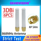GRANDWISDOM 6 шт. 868 МГц антенна 3dbi sma мама 915 МГц lora антенна pbx iot модуль lorawan сигнальный приемник Антенна водяной прибор