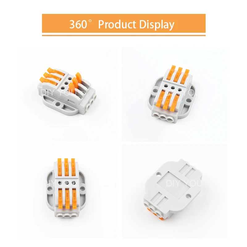 DIY YOU 222 соединитель провода 2/3 pin SPL-2/3 клетка универсальный док-Быстрый проводки проводники клеммный блок Электрооборудование