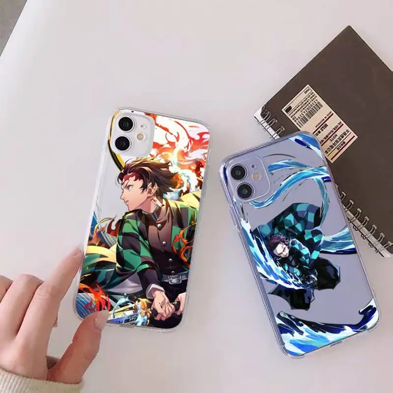 

Demon Slayer Phone Case Clear Transparent for iPhone 11 12 13 mini pro XS MAX 8 7 6 6S Plus X 5S SE XR 2020
