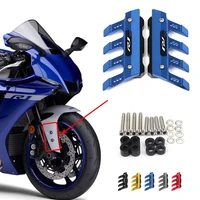 with logo for yamaha r1 r1m motorcycle mudguard front fork protector guard block front fender anti fall slider accessories