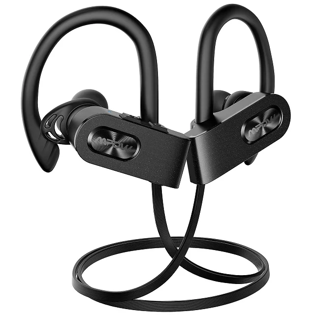 Черный Mpow Flame 2 Sport Earphones Bluetooth 5.0 IPX7 Waterproof Earbuds 13 Hrs Long Standby CVC6.0 Noise Cancelling Earbuds with Mic - Цвет: Черный