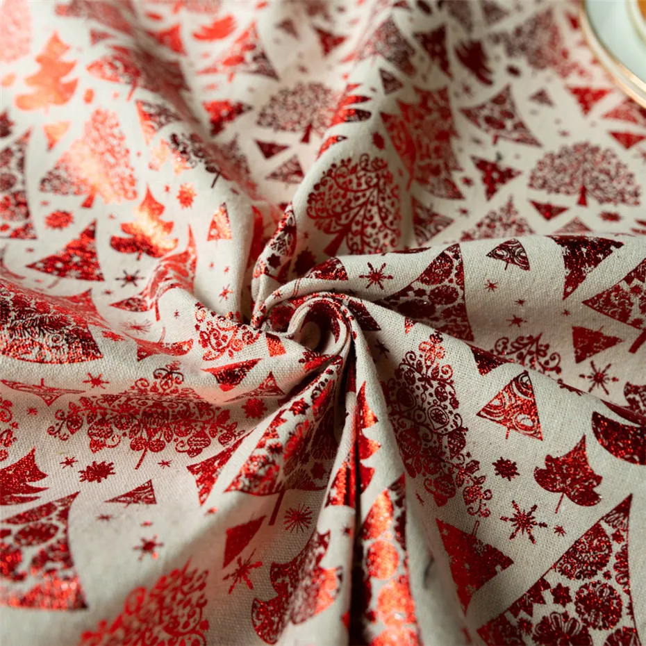 Рождественская скатерть с деревом хлопок лен настольные Чехлы для дома кухня