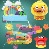 baby bath toys ducks electric rainbow shower toy with lighting music bathroom educational play water game toys for children kids