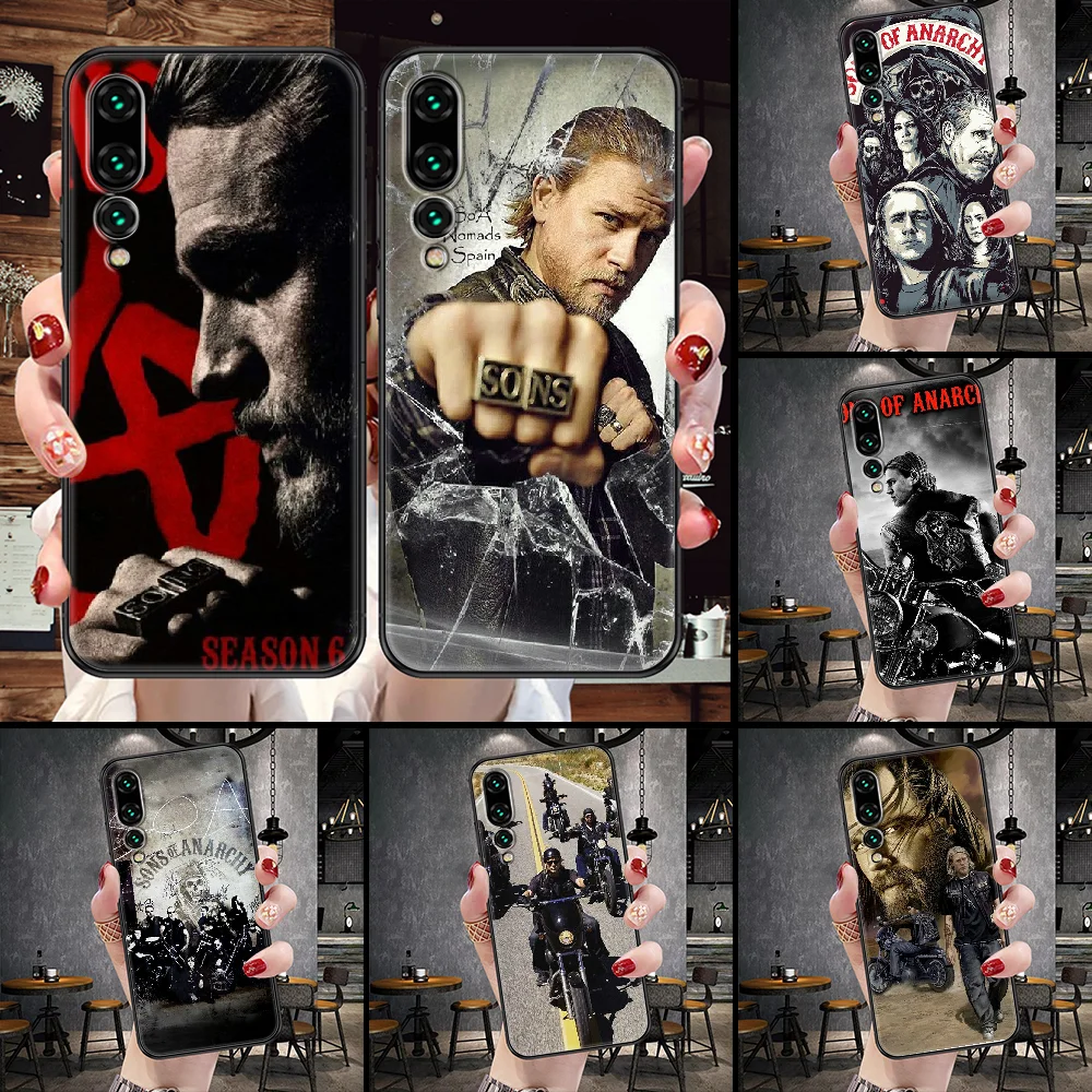 

Sons of Anarchy Phone Case For Huawei P Mate P10 P20 P30 P40 10 20 Smart Z Pro Lite black soft shell tpu prime painting bumper