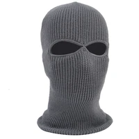 winter warm full face cover motorcycle ski mask hat 3 holes balaclava army tactical cs windproof knit beanies hat scarf masks